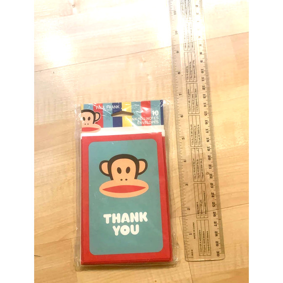 Paul Frank for Target Y2K 10 thank you notes envelopes NEW - Picture 4 of 6